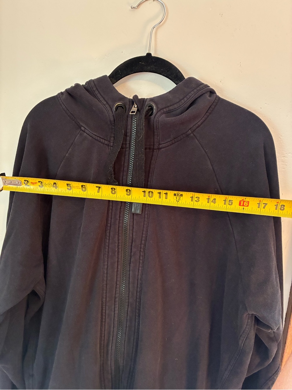 Athleta Oversized Black Full-Zip Hoodie Sweater - Picture 4 of 5